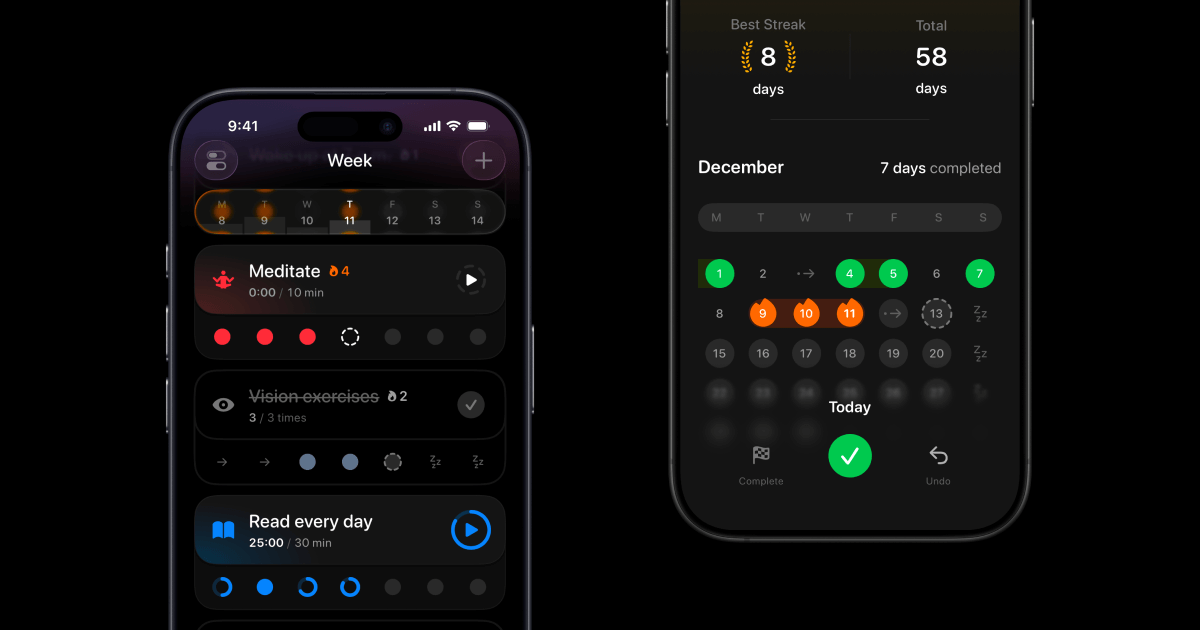 Illustration for Weekly View & Better Habit Insights